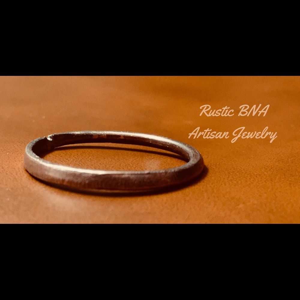 🌀Copper Ring Statement Minimalist Edgy Handmade